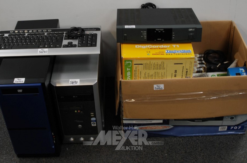 Posten EDV-Zubhör: Rechner, Rechner-