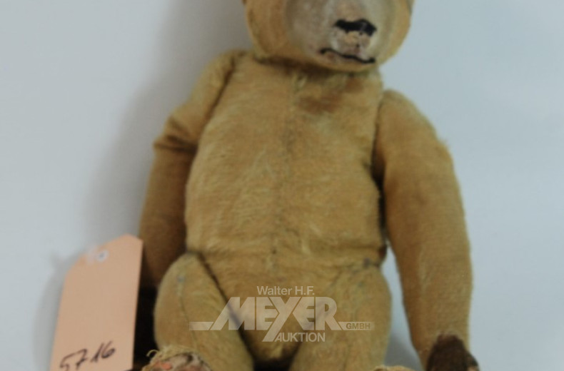 alter Teddybär ''Steiff'', ca. 33 cm,