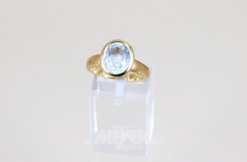 Damenring, 585er GG, besetzt mit