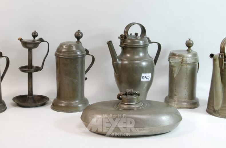 Posten Zinn (9 Teile)