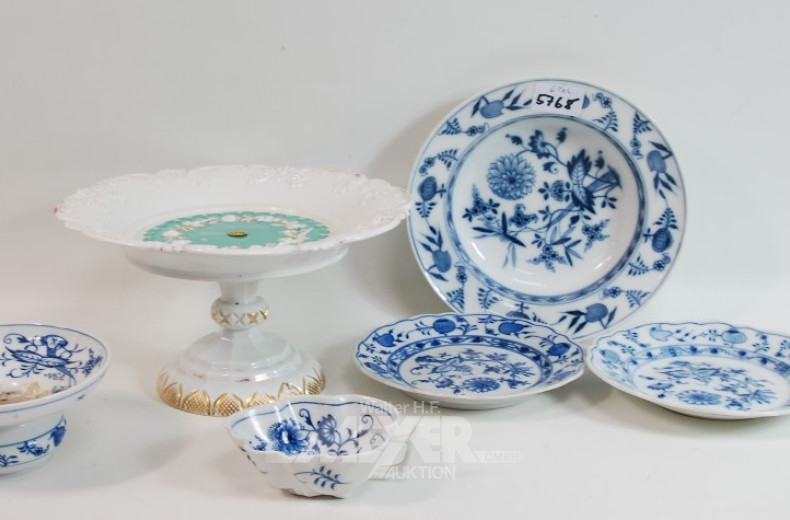 6 Teile Porzellan: ''Meissen/Stadt Meissen''