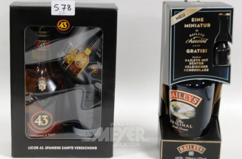 2 Flaschen Alkoholica Geschenkeditionen
