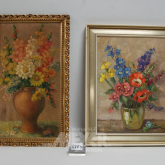 2 Gemälde ''Blumenstilleben''
