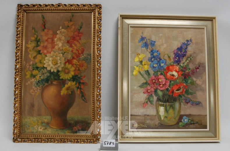 2 Gemälde ''Blumenstilleben''