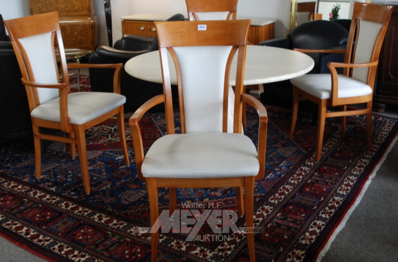 4 Armlehnstühle, Kirschbaum,