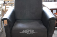 TV-Sessel, Teilleder, anthrazit