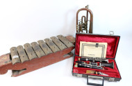 Klarinette, 1 Trompete u. 1 Xylophon