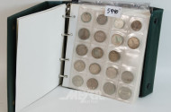 Münzalbum mit Reichsmark-Münzen