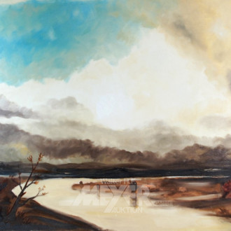 Gemälde ''Flusslandschaft''