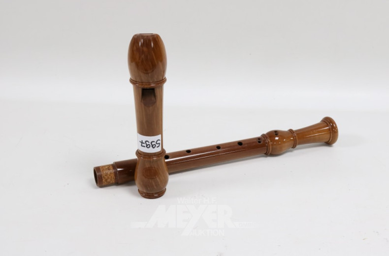 gr. Altflöte, 60 cm, mit Tasch