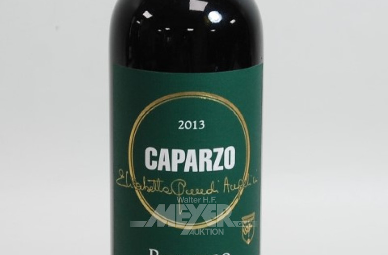 6 Flaschen Rotwein ''CAPARZO'', Italien