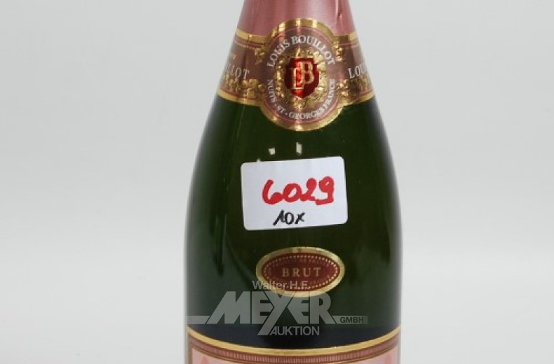10 Flaschen Rosésekt ''Cremant''