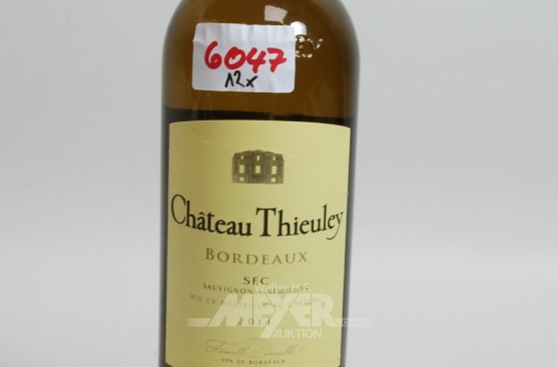 12 Flaschen Weißwein ''Chateau Thieuley''