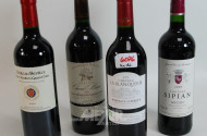 4 Flaschen div. Rotweine Bordeaux