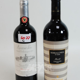 2 Flaschen Rotweine Italien Barolo