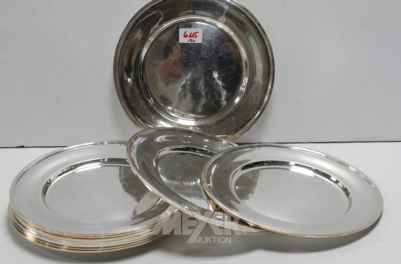12 Platzteller, Hotelsilber