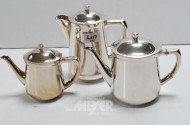 29 Kaffee-u. Teekannen, Hotelsilber