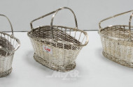 3 Weinkörbe, Hotelsilber