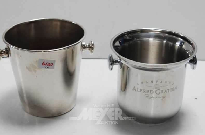 2 Wein/Champagnerkühler