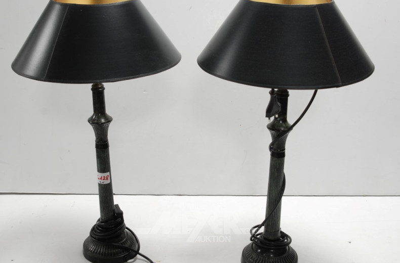 Paar Hamburger Stil-Tischlampe