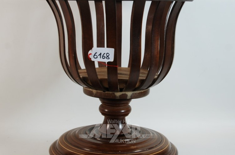 Henkelkorb, Mahagoni, 40 cm hoch,