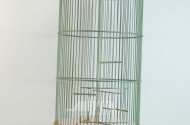 Vogelvoliere, Keramik, ca. 84 cm hoch,
