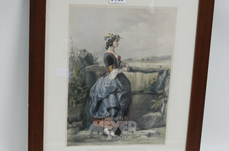 3 Bilder ''galante Damen''