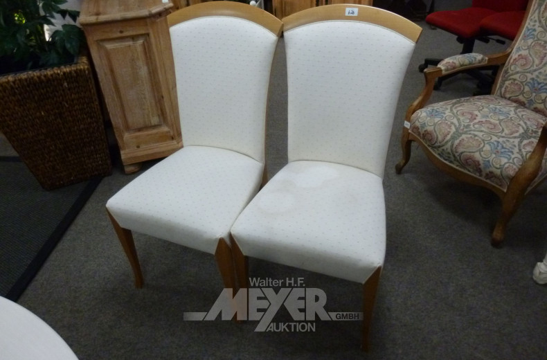 6 Polsterstühle, Buchegestell