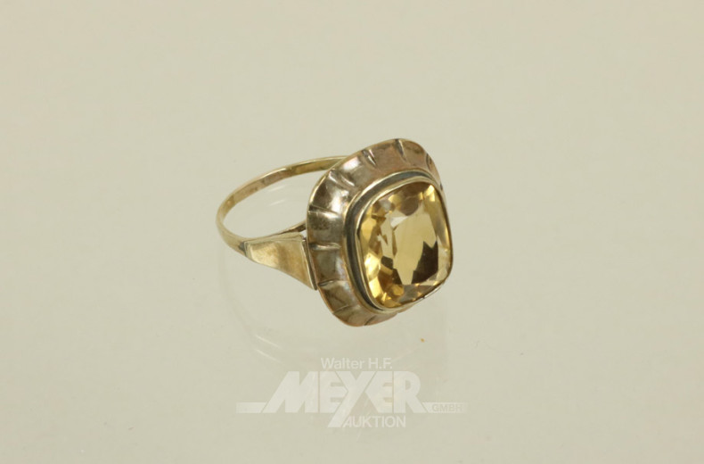 Damenring, 333er GG, besetzt