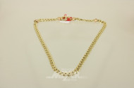 Collier, 750er Gelbgold, geflochten