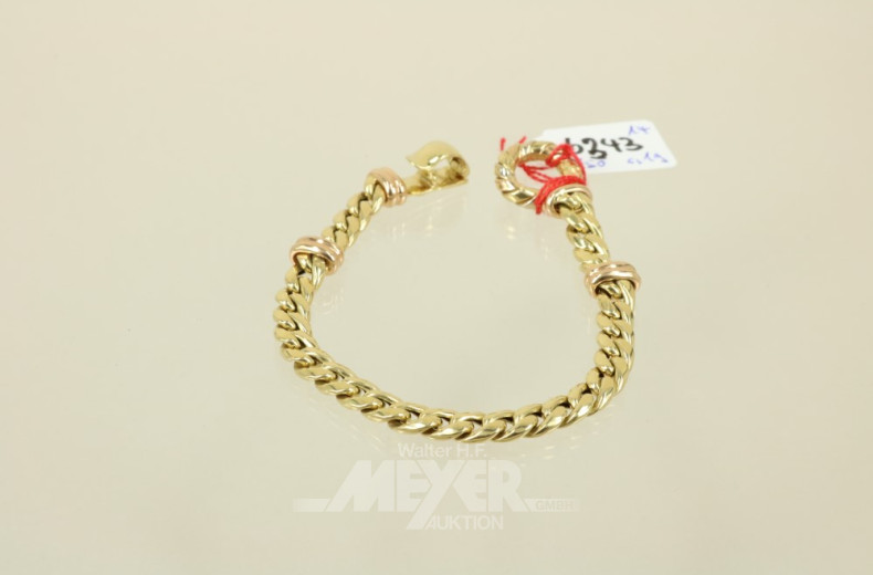 Armband, 750er Gelbgold