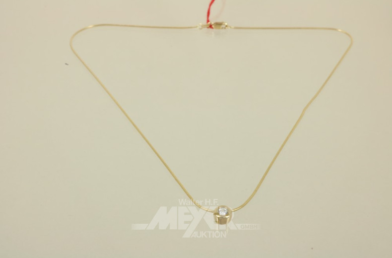 Kettchen, 333er Gelbgold mit Anhänger