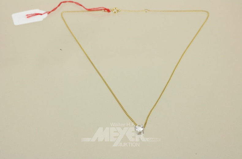 Kettchen, 333er Gelbgold mit Anhänger