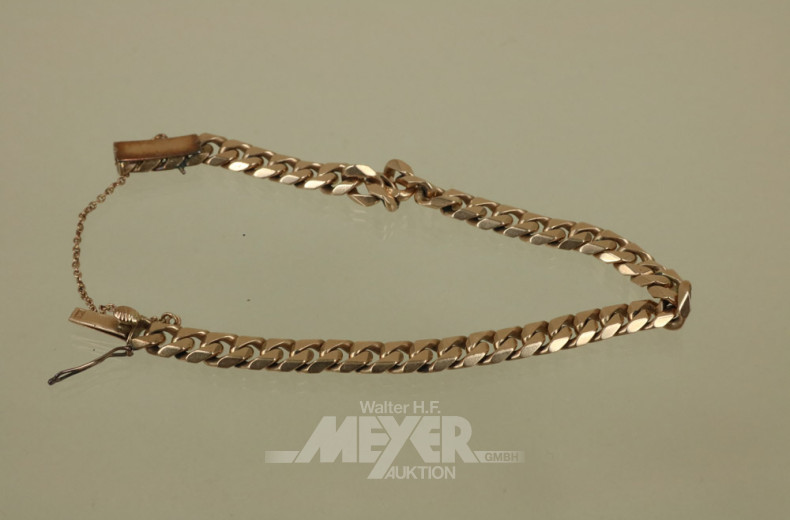 Armband, 585er GG, Gliederkettenoptik