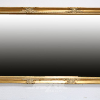 Wandspiegel, goldfarbiger Rahmen,