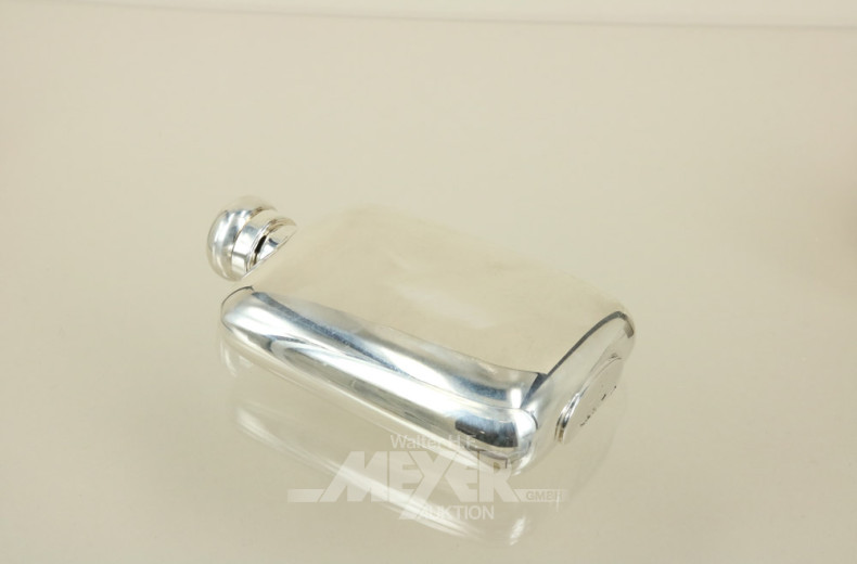 Flachmann, 925er Sterling Silber