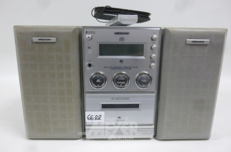 Mini-Musikanlage mit 2 Boxen ''MEDION''