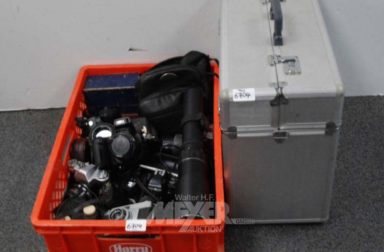 Posten Kameras, 1 Foto-Koffer