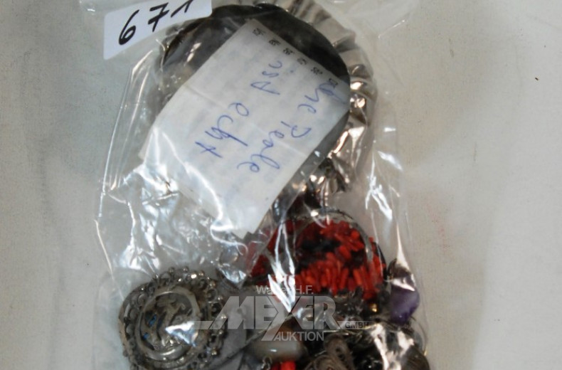 Posten Mode-/ Silberschmuck, u.a.: