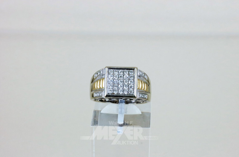 Herrenring, 585er WG/GG, besetzt