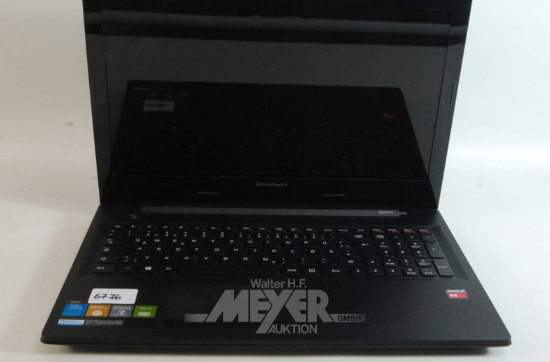 Notebook ''Lenovo'' mit Ladekabel