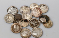Posten div. Silbermünzen und Medaillen