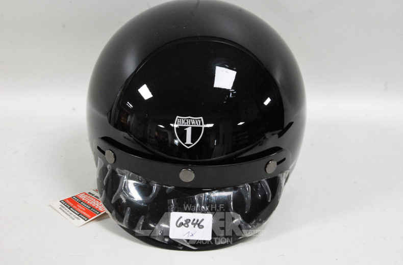 Motorradhelm, schwarz, neuwertig