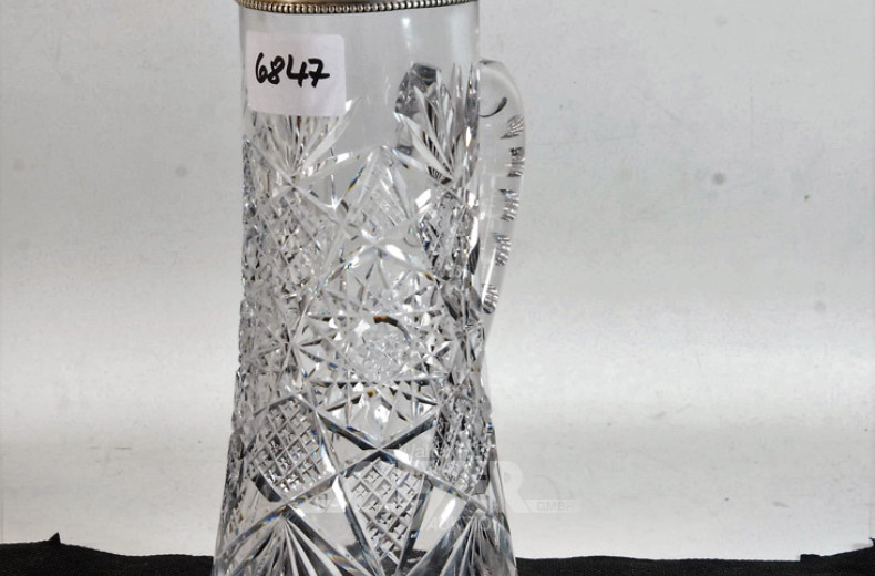 Kristall-Saftkrug, leicht beschädigt