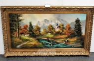 Gemälde ''Alpenlandschaft''