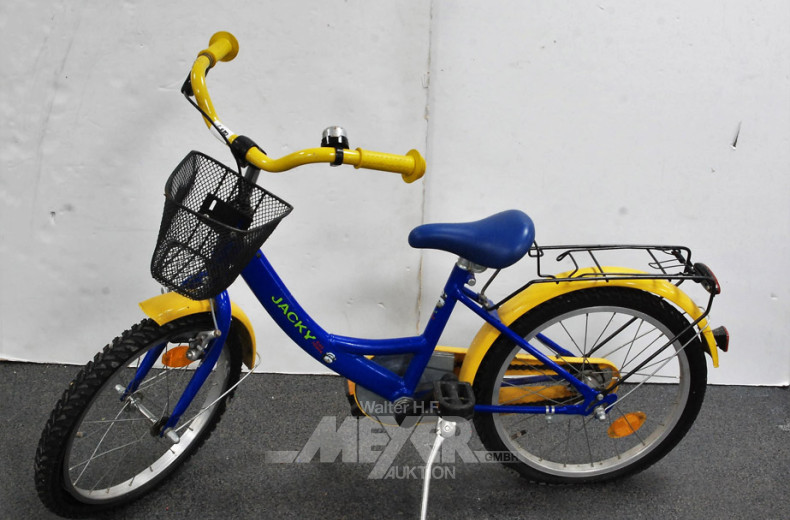 Kinderfahrrad ''JACKY'', blau/gelb
