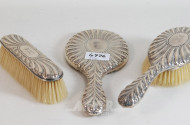 Frisiergarnitur, 3-tlg., 925er Silber,
