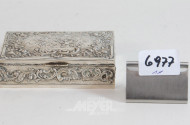 Zigarttendose, 800er Silber