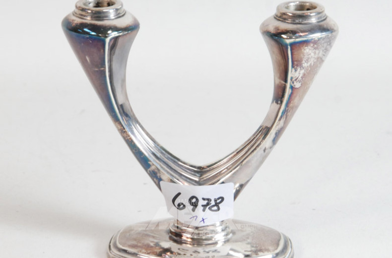 kl. Tischleuchter, 925er Silber