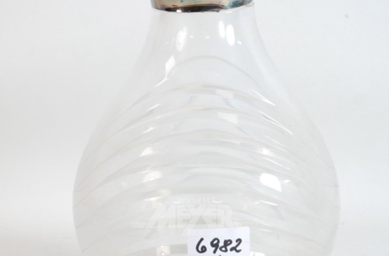 schwere Kristall-Vase mit 800er